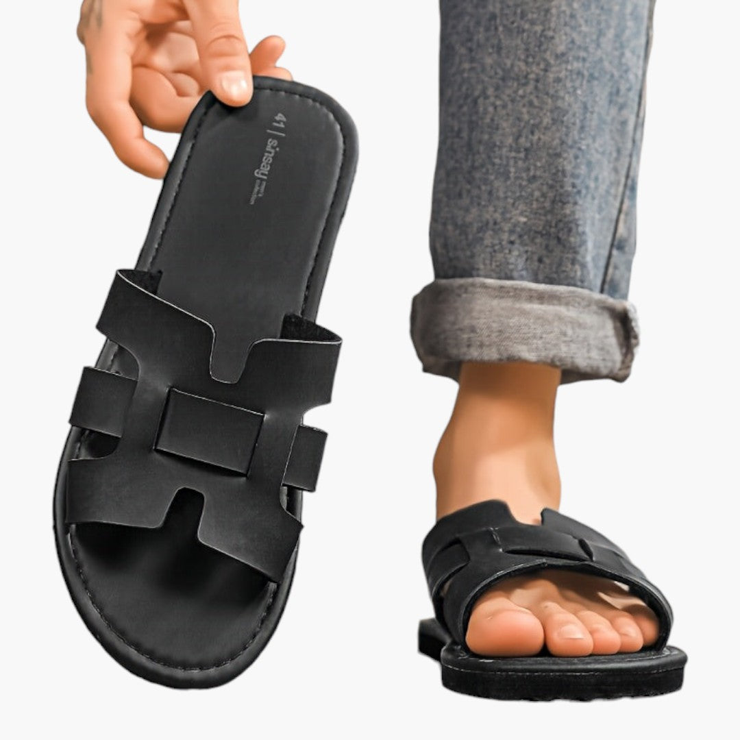 Hommes Chaussons avec Dessus PU et Semelle EVA