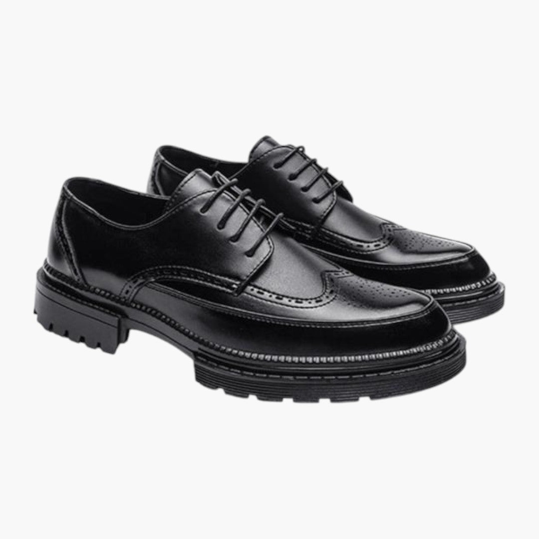 Heren Brogueschoenen met PU Bovenwerk en Rubberzool
