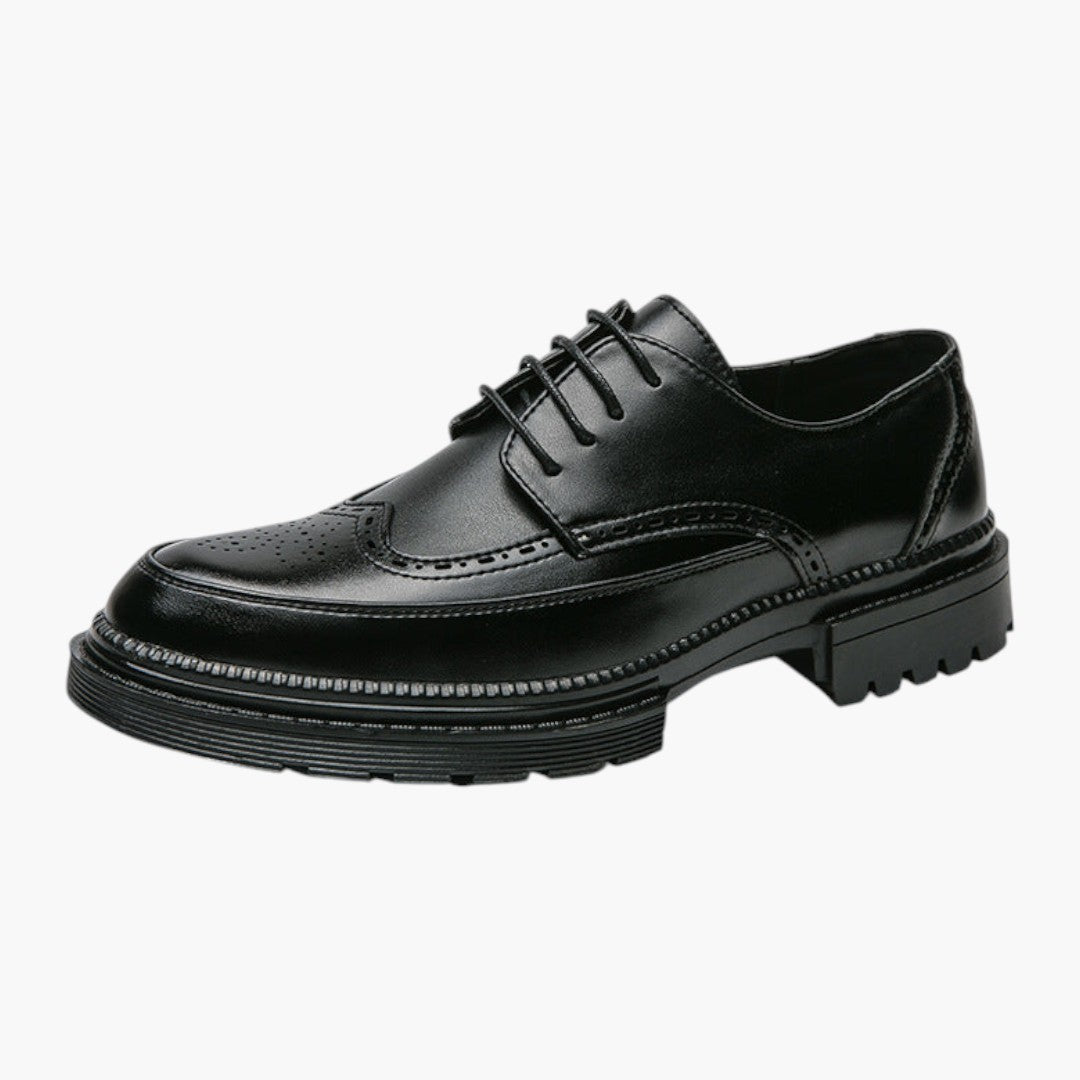 Heren Brogueschoenen met PU Bovenwerk en Rubberzool
