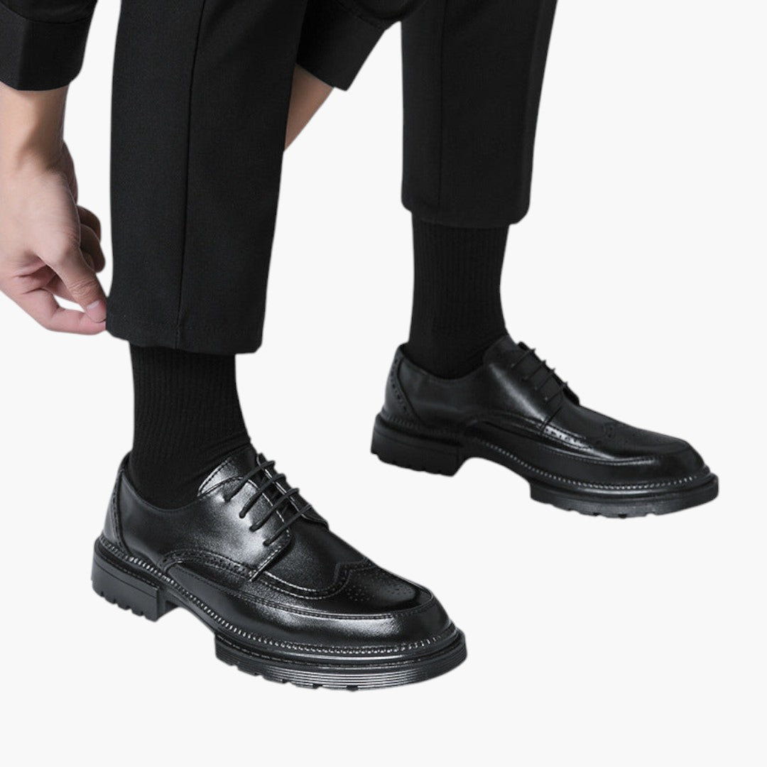 Heren Brogueschoenen met PU Bovenwerk en Rubberzool