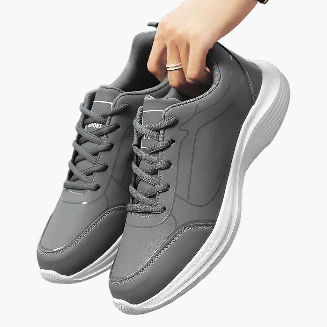 Hommes Chaussures de Sport a Tige en Cuir PU et Semelle Antidérapante