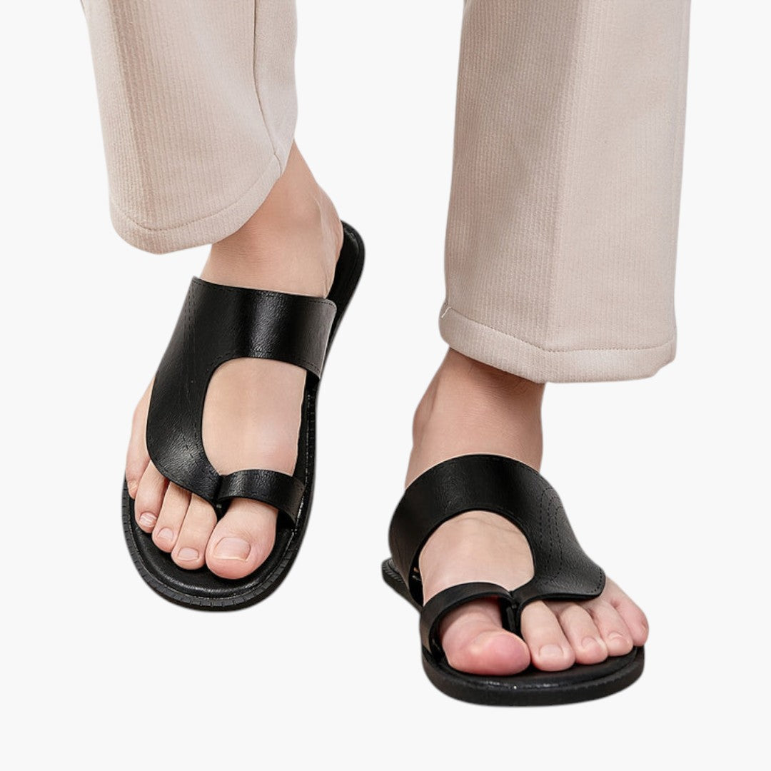 Hommes Sandales avec Dessus Microfibre et Semelle Caoutchouc