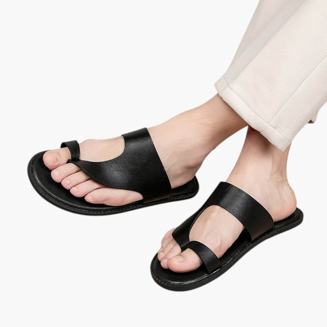 Hommes Sandales avec Dessus Microfibre et Semelle Caoutchouc