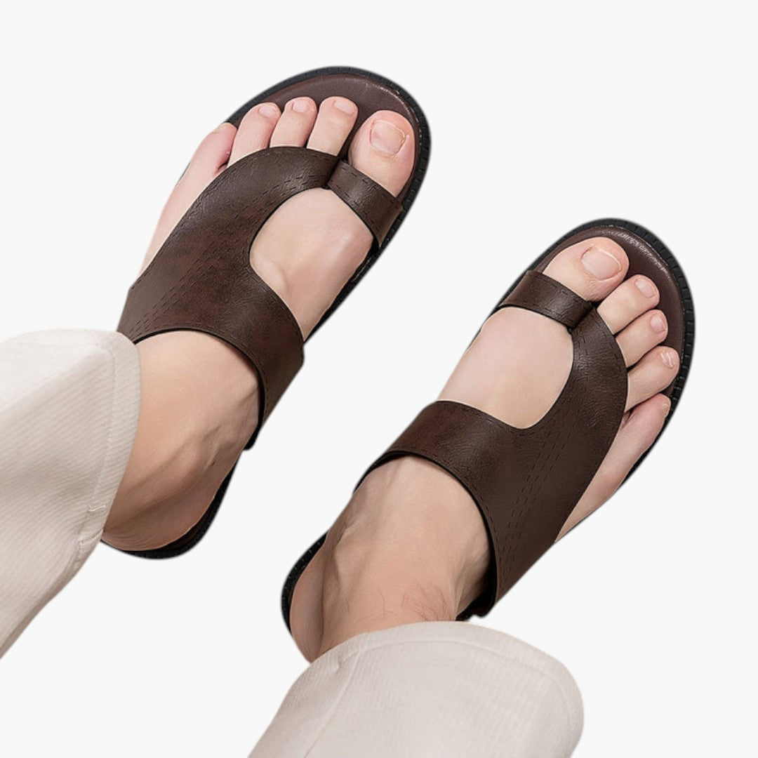 Hommes Sandales avec Dessus Microfibre et Semelle Caoutchouc