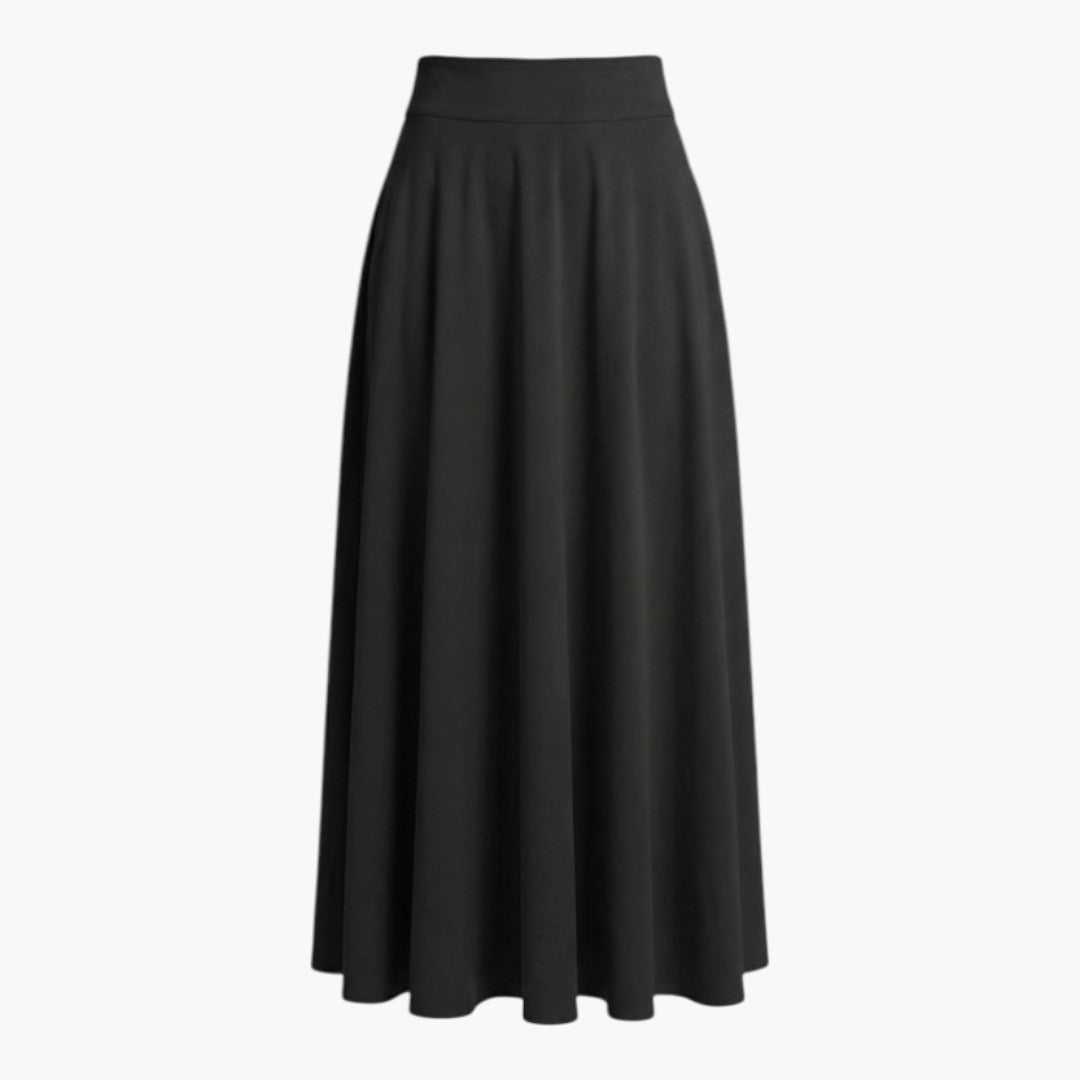 Long skirt for women with side pockets and wide waistband