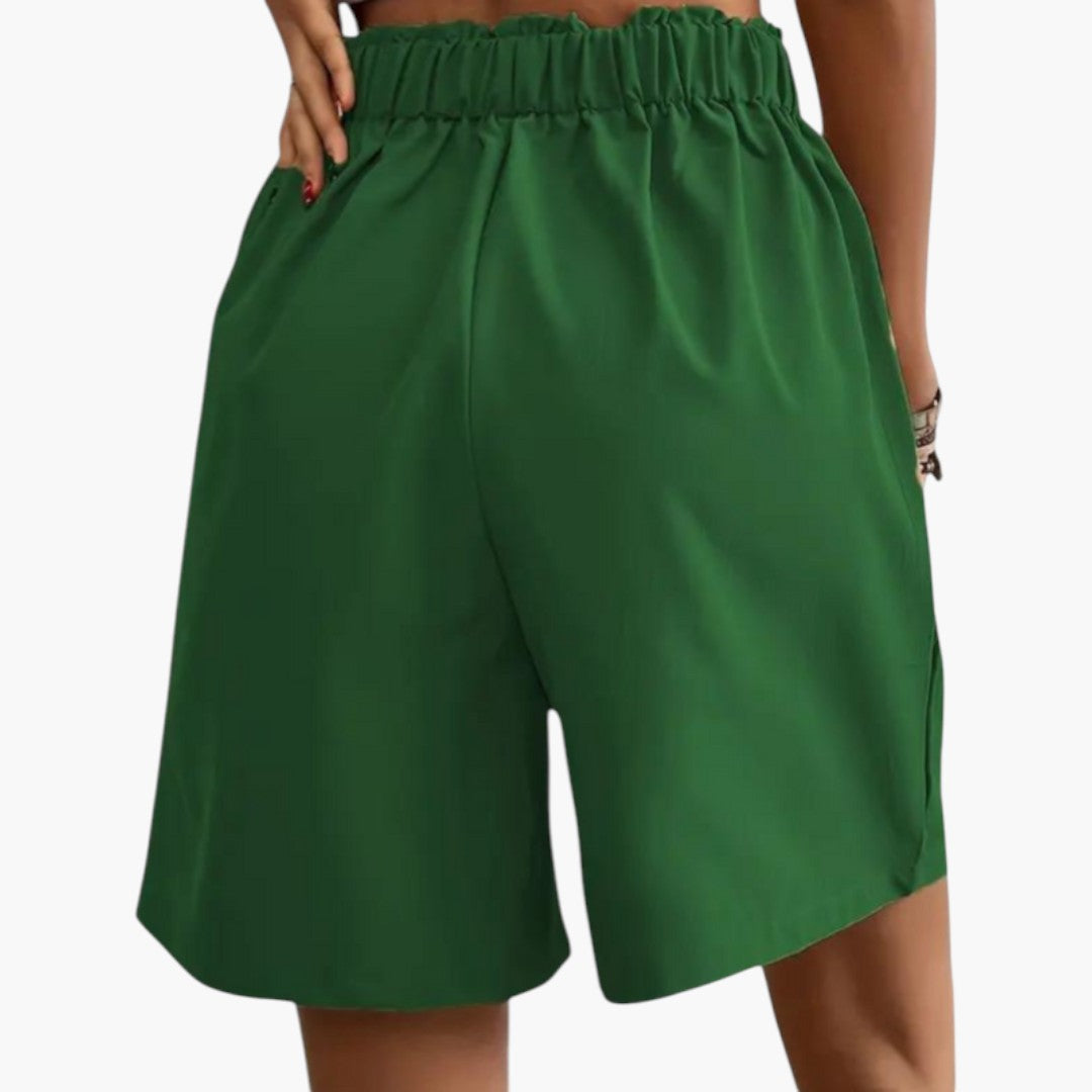 High-waisted skirt for women with pockets