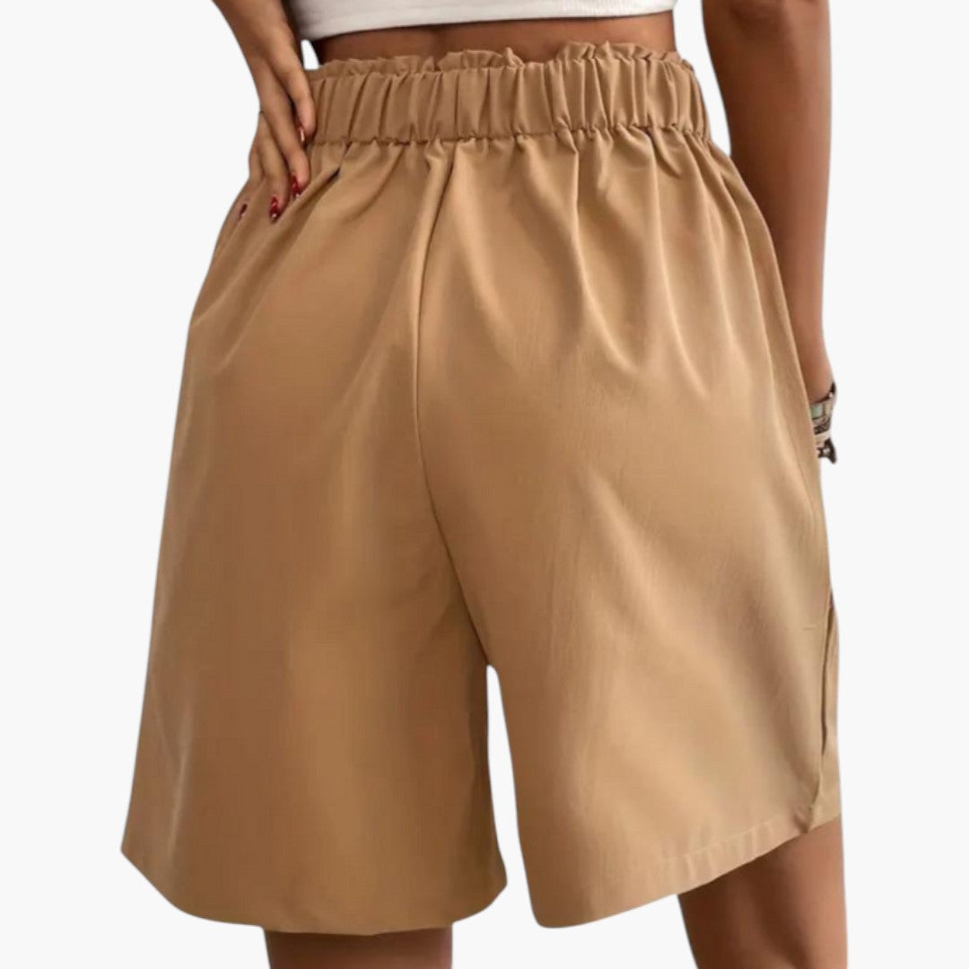 High-waisted skirt for women with pockets