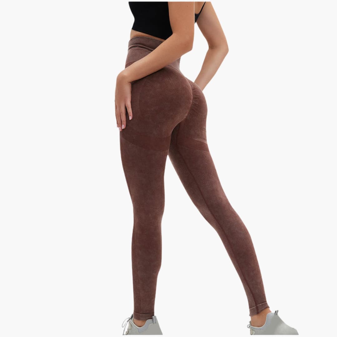 Damen Sportleggings mit hoher Taille und elastischem Halt