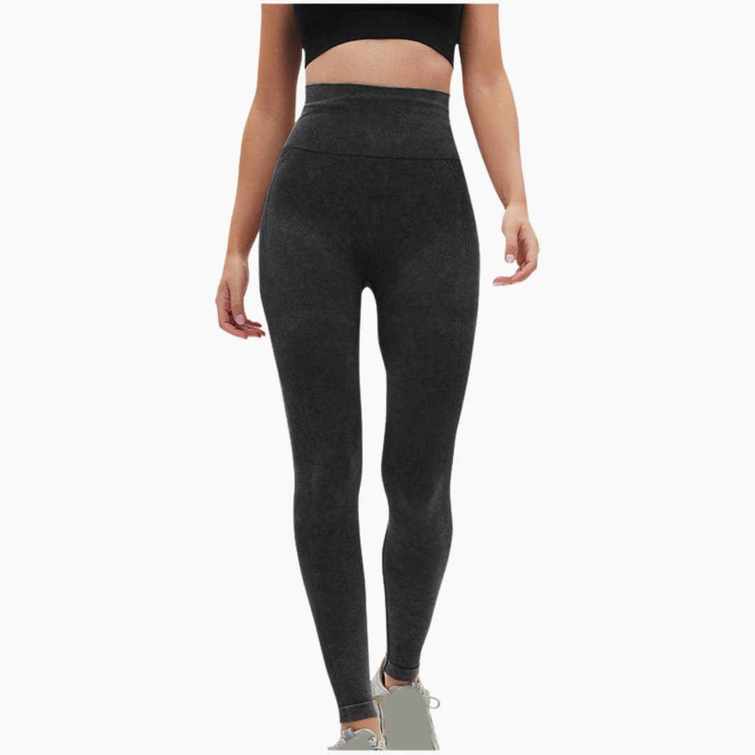 Damen Sportleggings mit hoher Taille und elastischem Halt