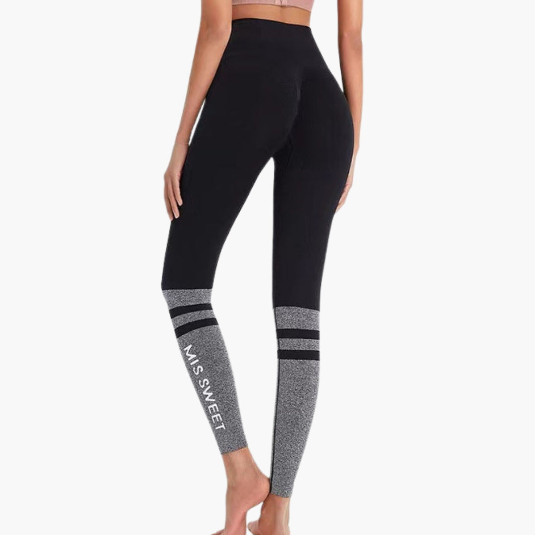 Legging de sport femme taille haute à motif dégradé