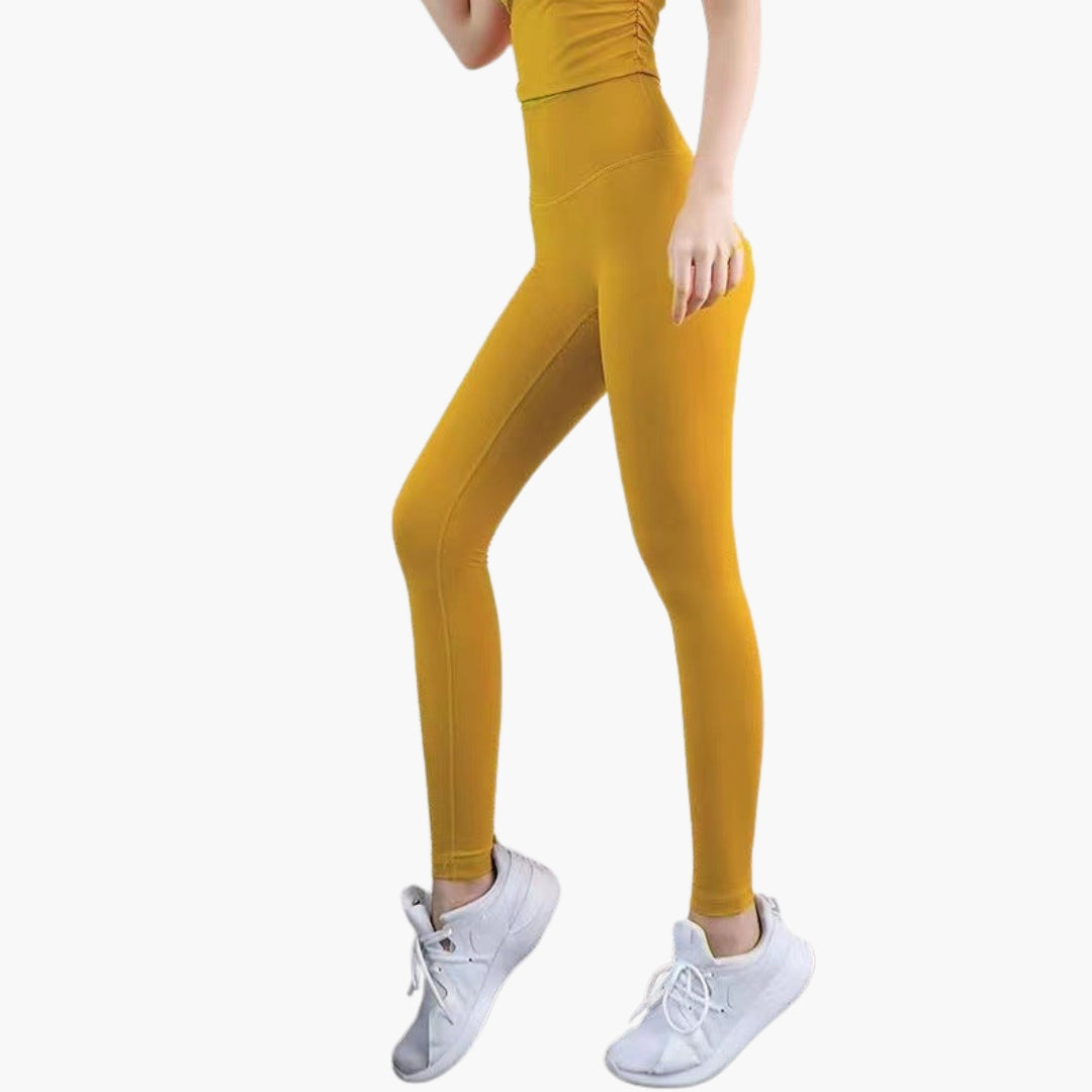 Damen Sportleggings mit hoher Taille und langen Beinen
