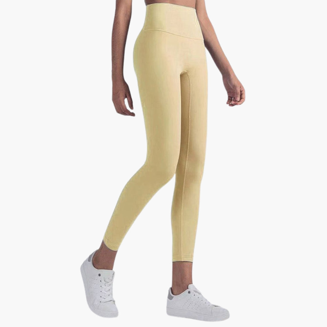 Damen Sportleggings mit hoher Taille und langen Beinen
