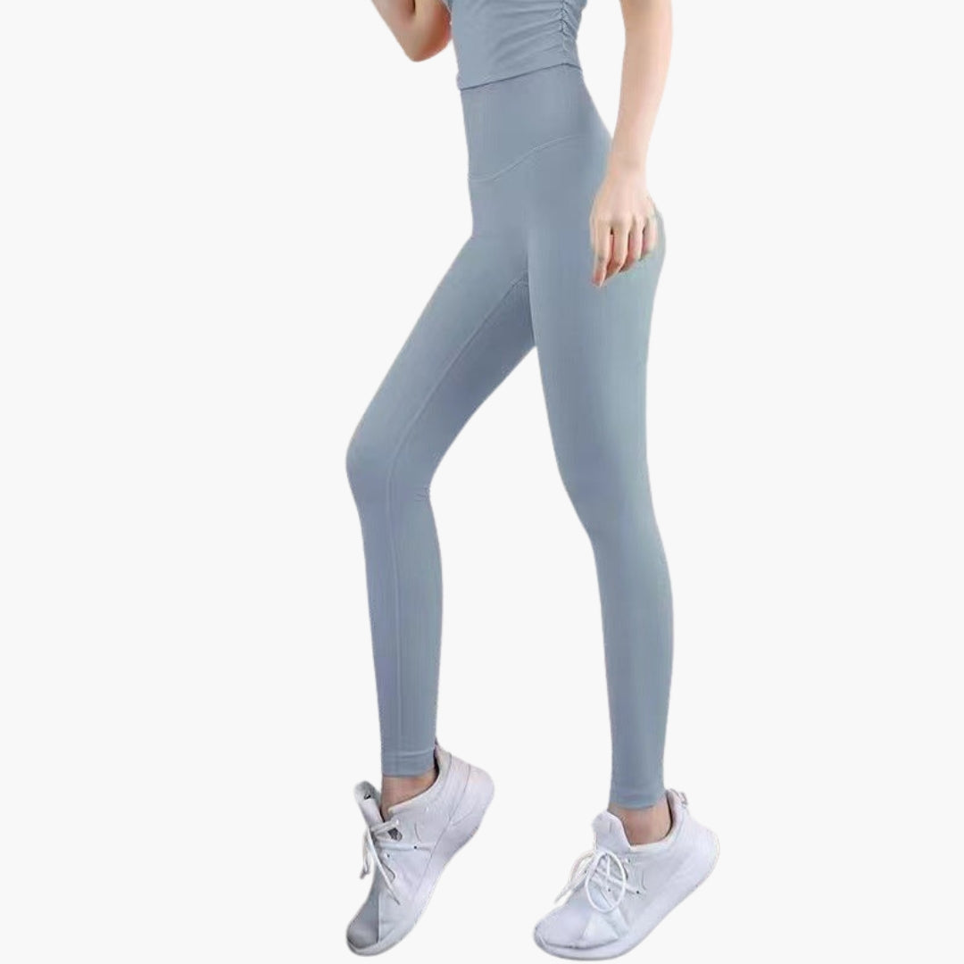 Damen Sportleggings mit hoher Taille und langen Beinen