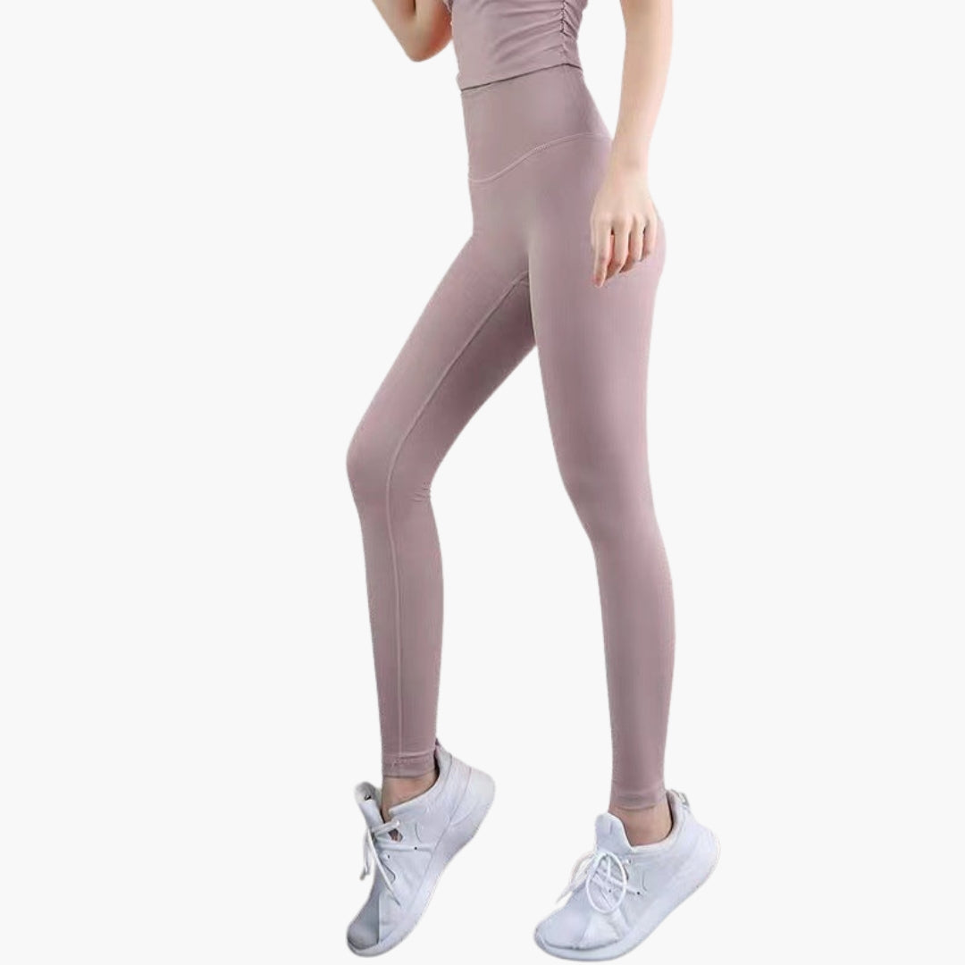Damen Sportleggings mit hoher Taille und langen Beinen
