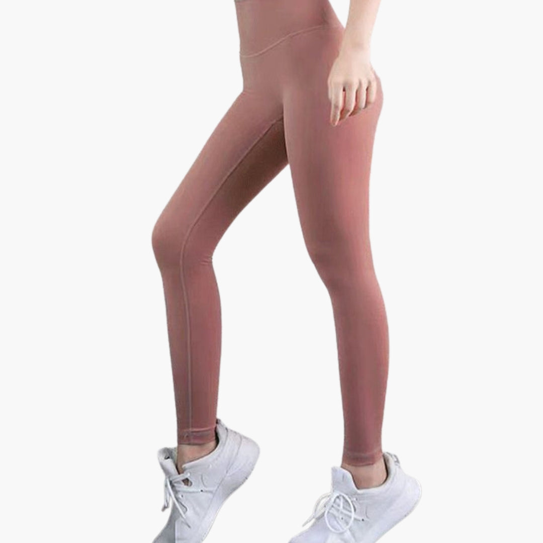 Damen Sportleggings mit hoher Taille und langen Beinen