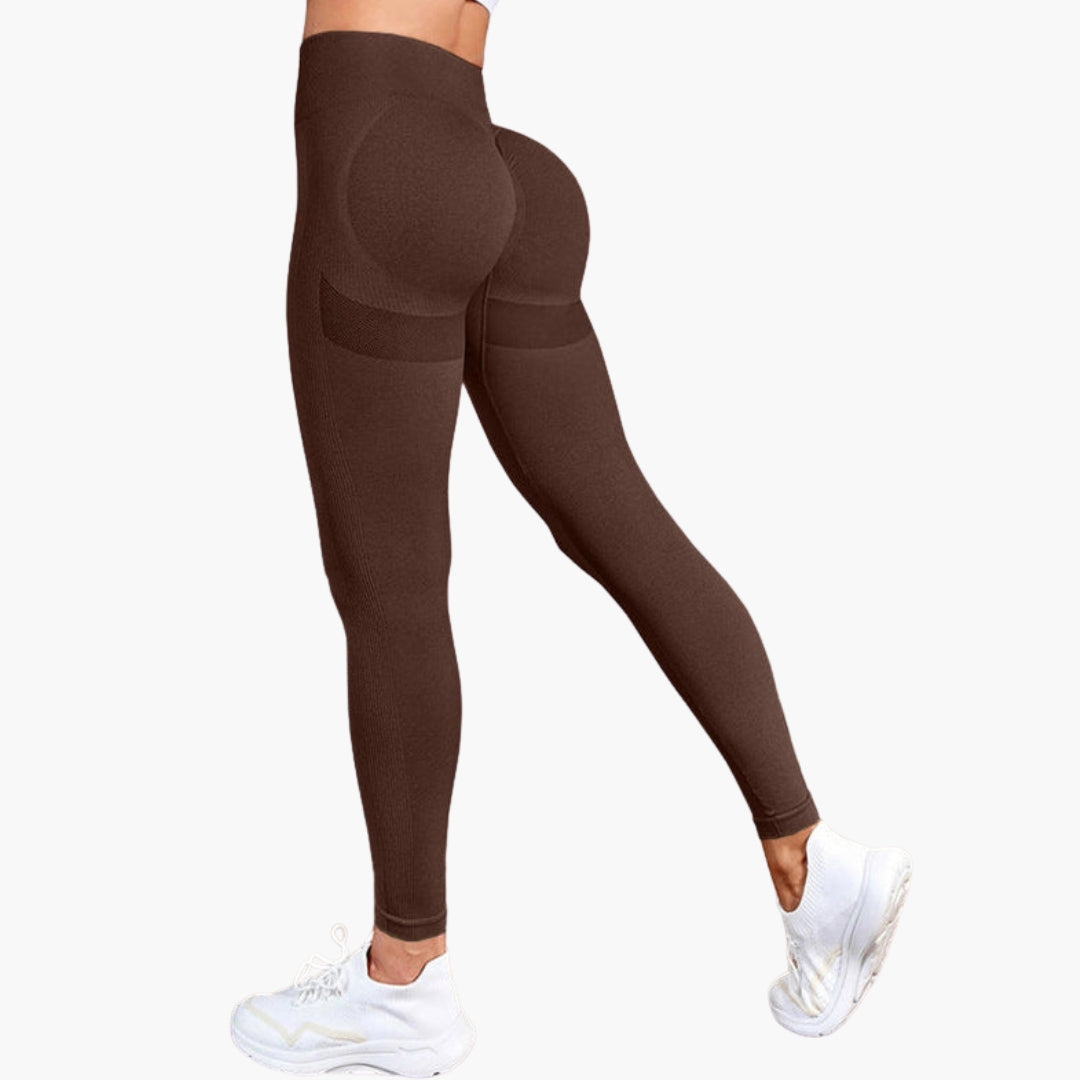 Legging sport femme taille haute avec empiècements mesh