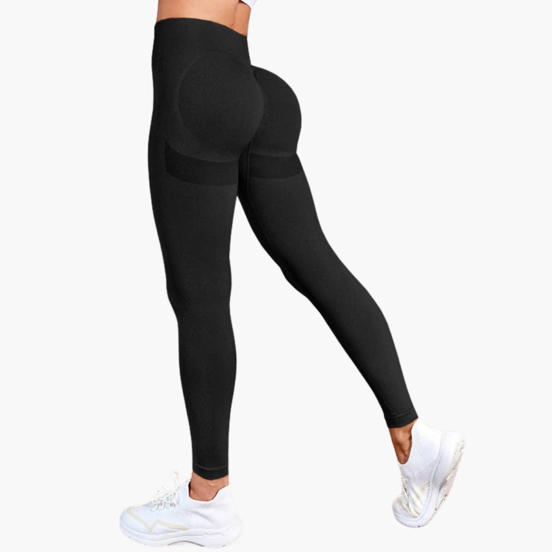 Legging sport femme taille haute avec empiècements mesh