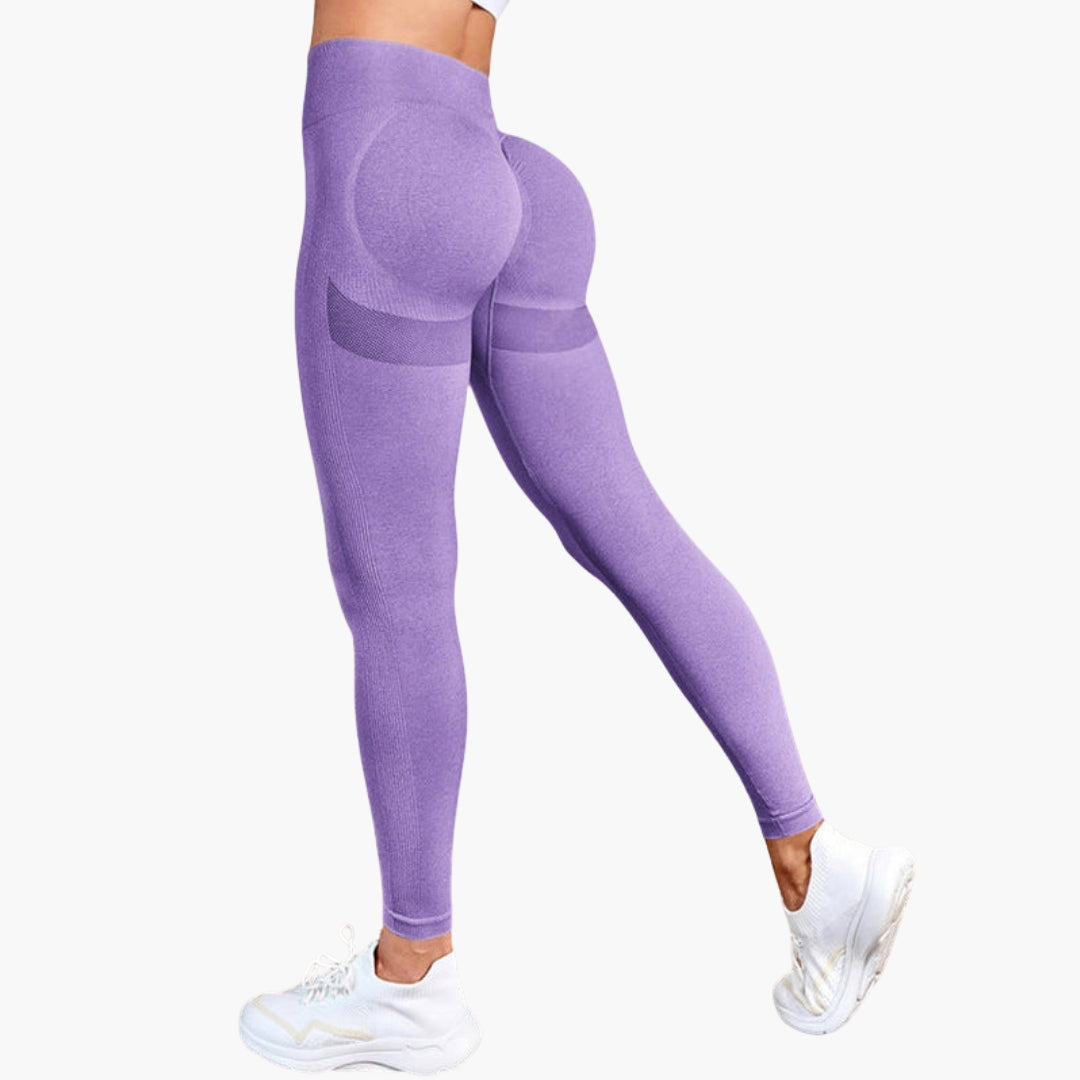 Legging sport femme taille haute avec empiècements mesh