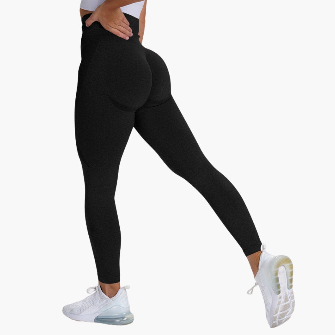 Legging sport femme taille haute sans couture