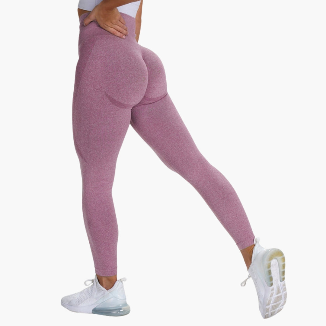 Legging sport femme taille haute sans couture