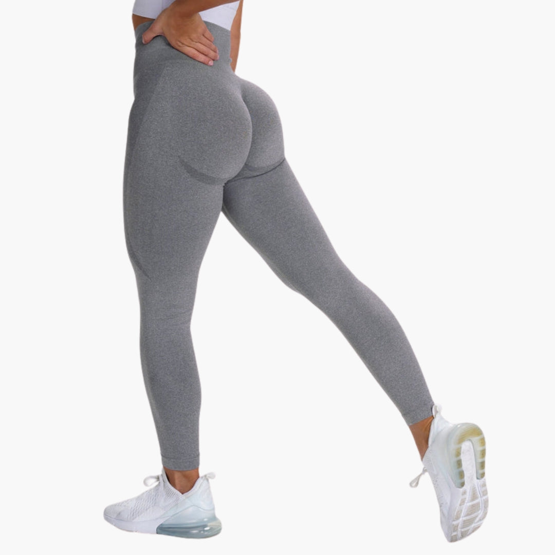 Legging sport femme taille haute sans couture