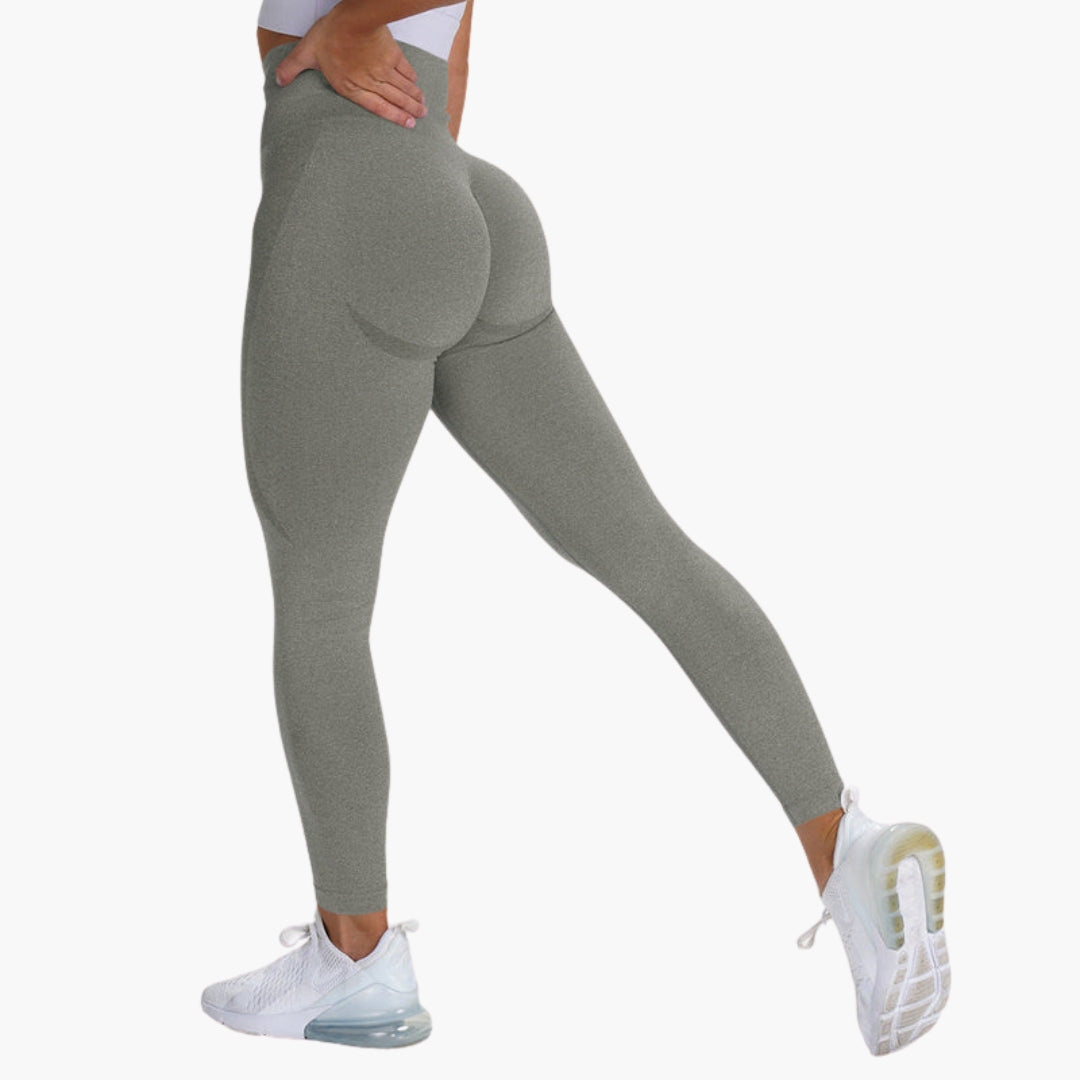 Legging sport femme taille haute sans couture