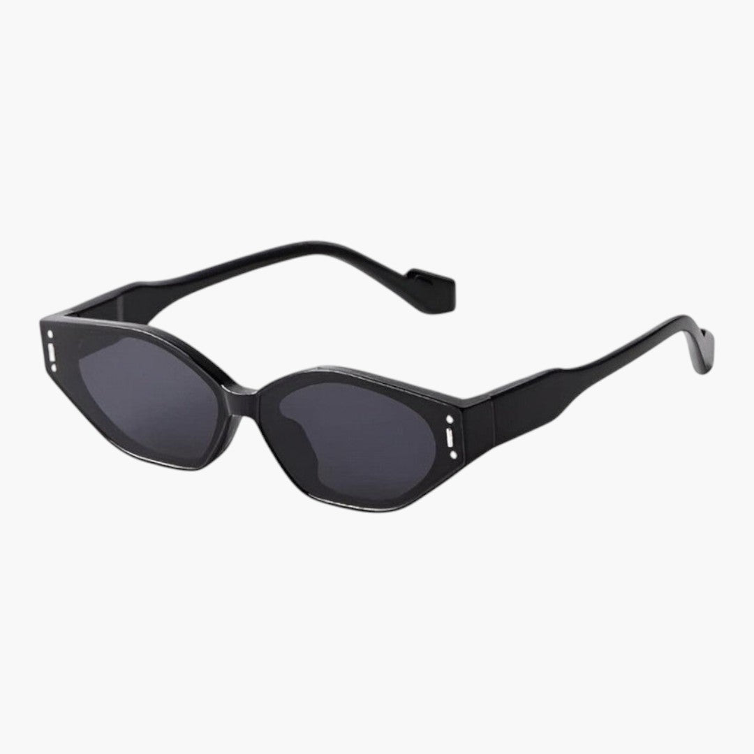Lunettes de Soleil Femme avec Monture Étroite et Verres Angulaires
