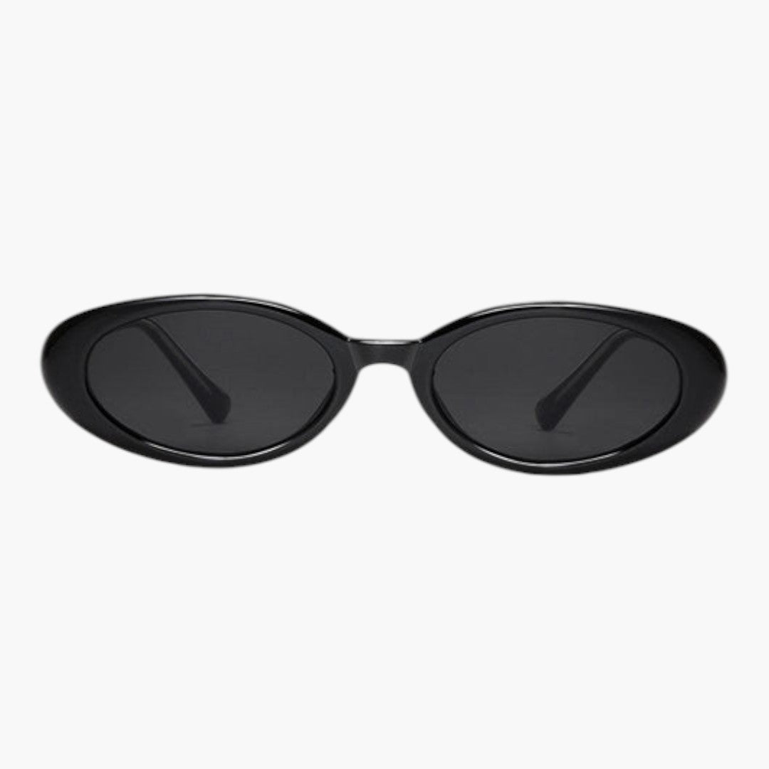 Óculos de Sol Femininos com Lentes Ovais e Armação de Plástico