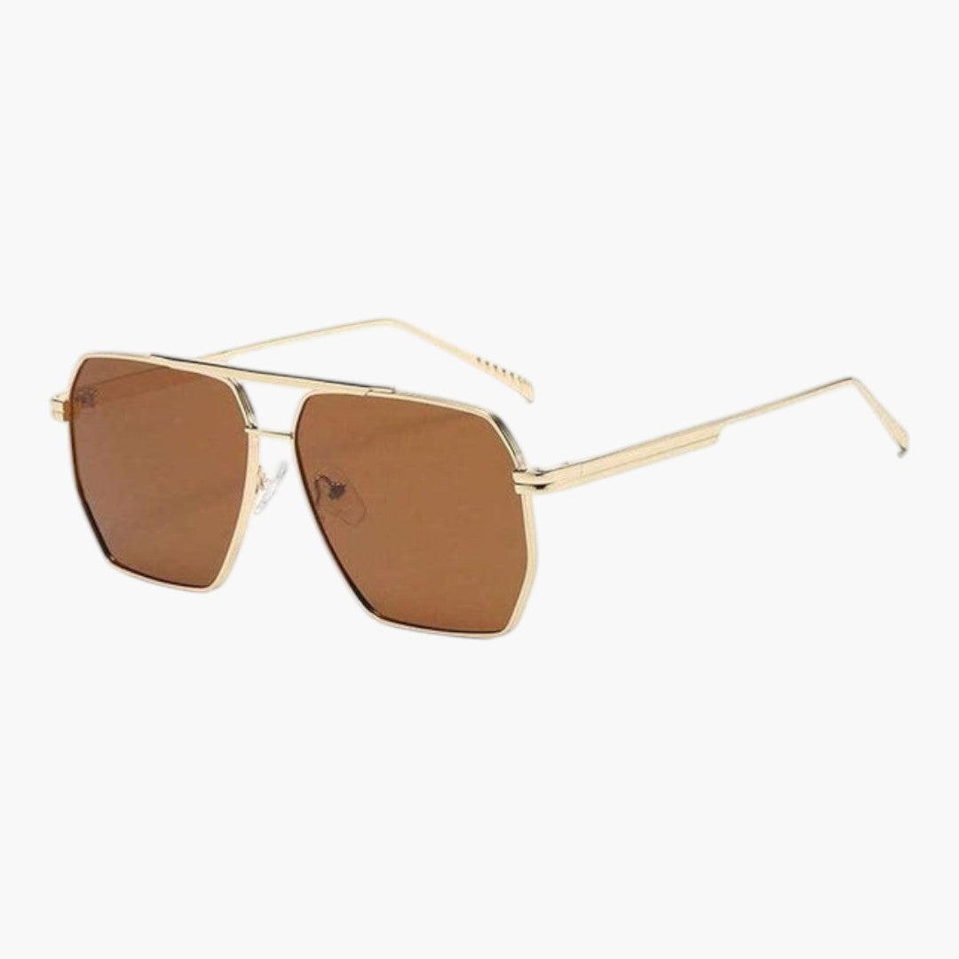 Lunettes de soleil femmes a monture métallique et verres polarisés