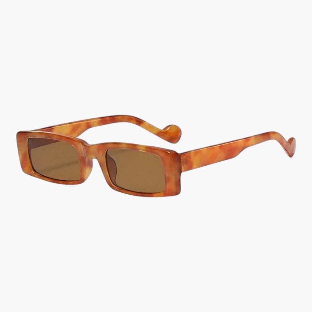 Lunettes de soleil femmes a monture carrée et verres teintés