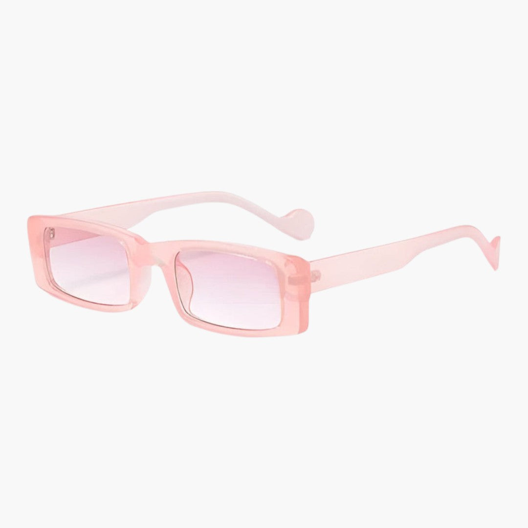 Lunettes de soleil femmes a monture carrée et verres teintés