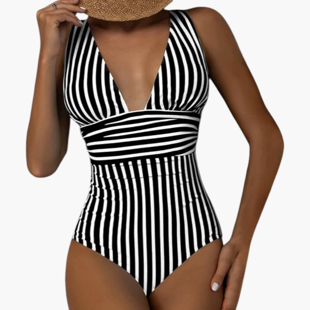 One-piece swimsuit for women with tummy control