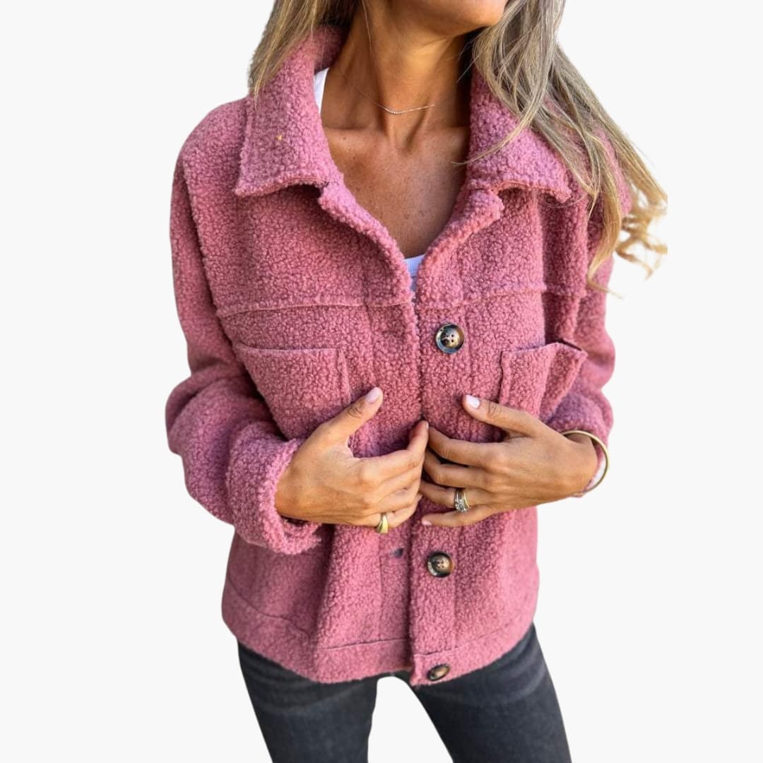 Manteau femme avec col à revers