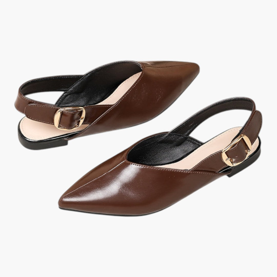 Mules Femme avec Bout Pointu et Fermeture Boucle