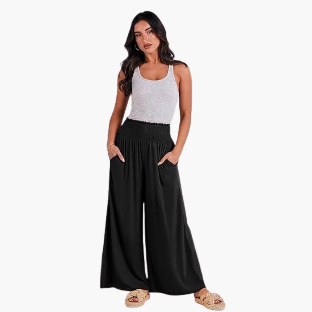 Wide-Legged Women's Trousers with Loose Fit