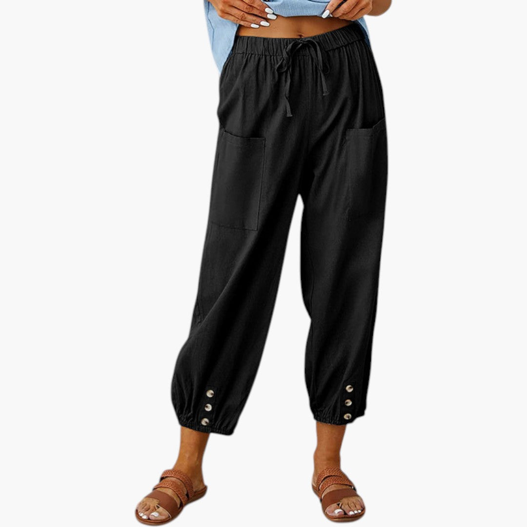 Pantalon Femme avec Cordon de Serrage