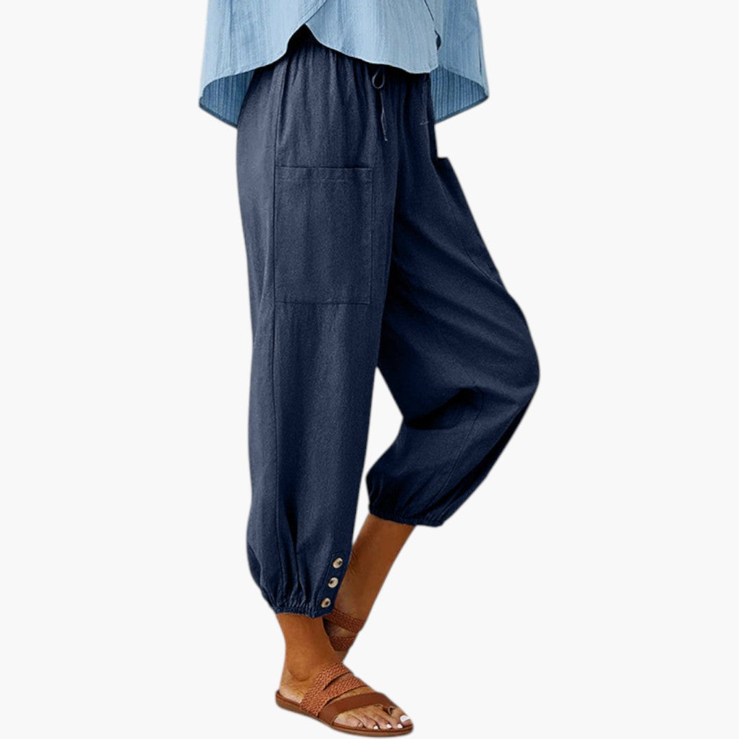 Pantalon Femme avec Cordon de Serrage