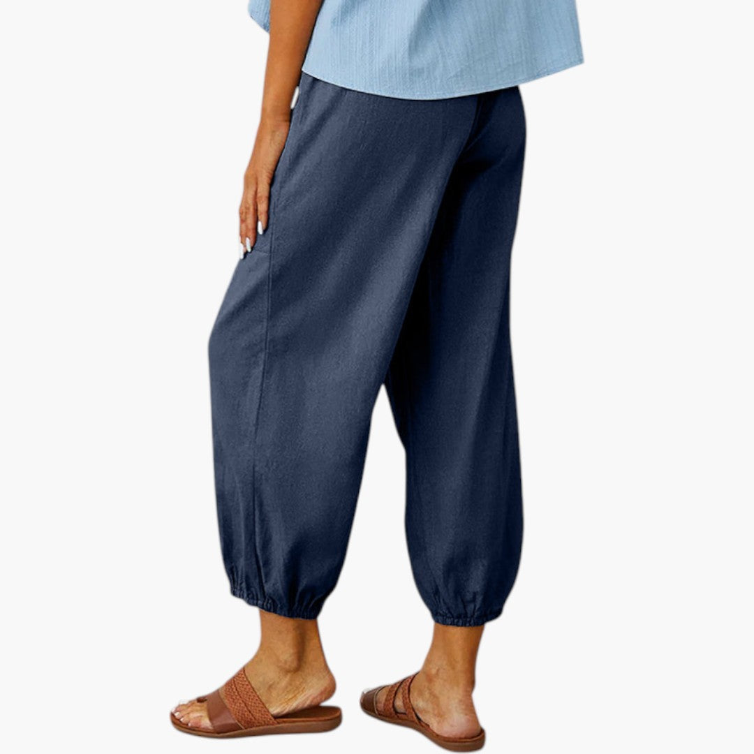 Pantalon Femme avec Cordon de Serrage