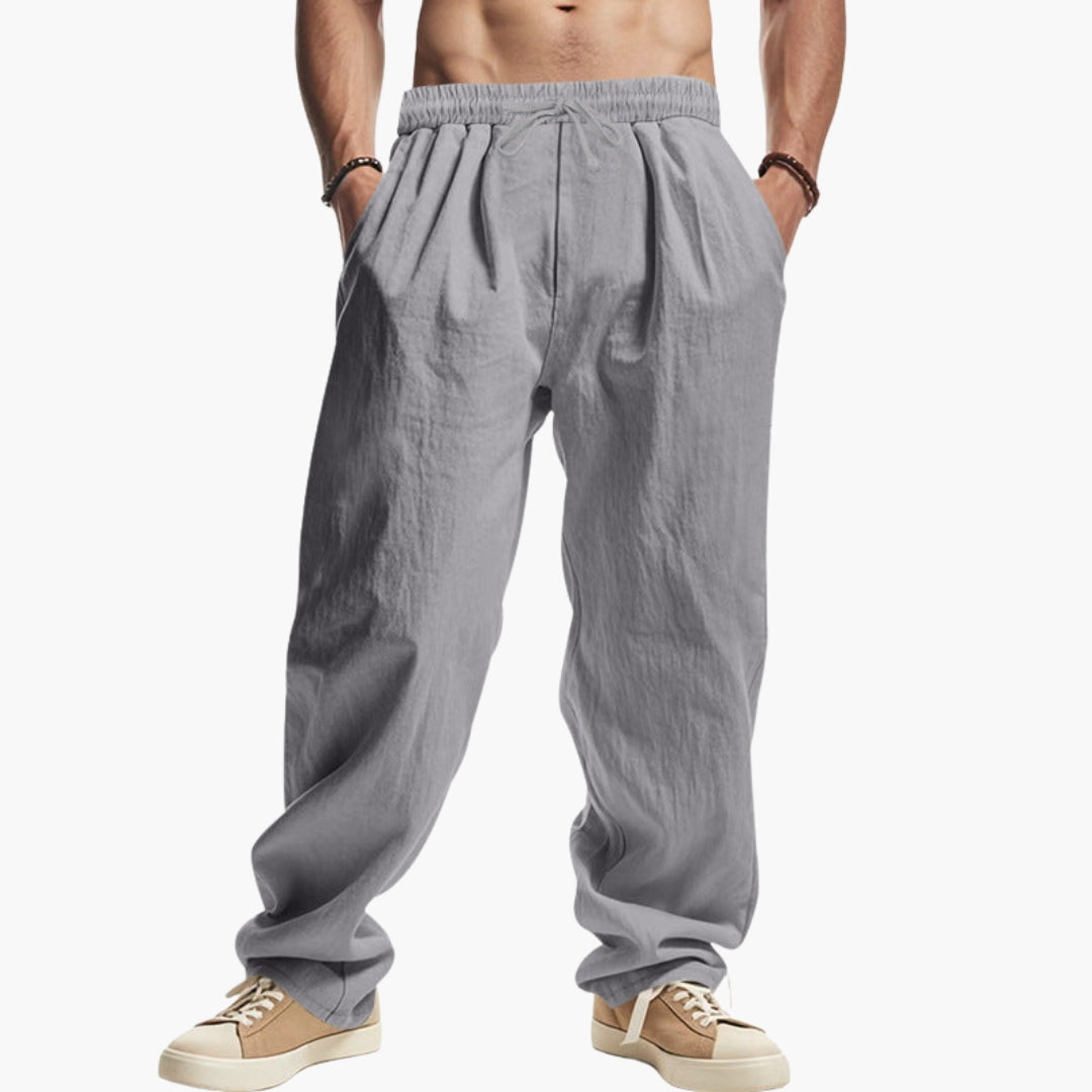 Pantalon Homme à Coupe Ample avec Poches Latérales