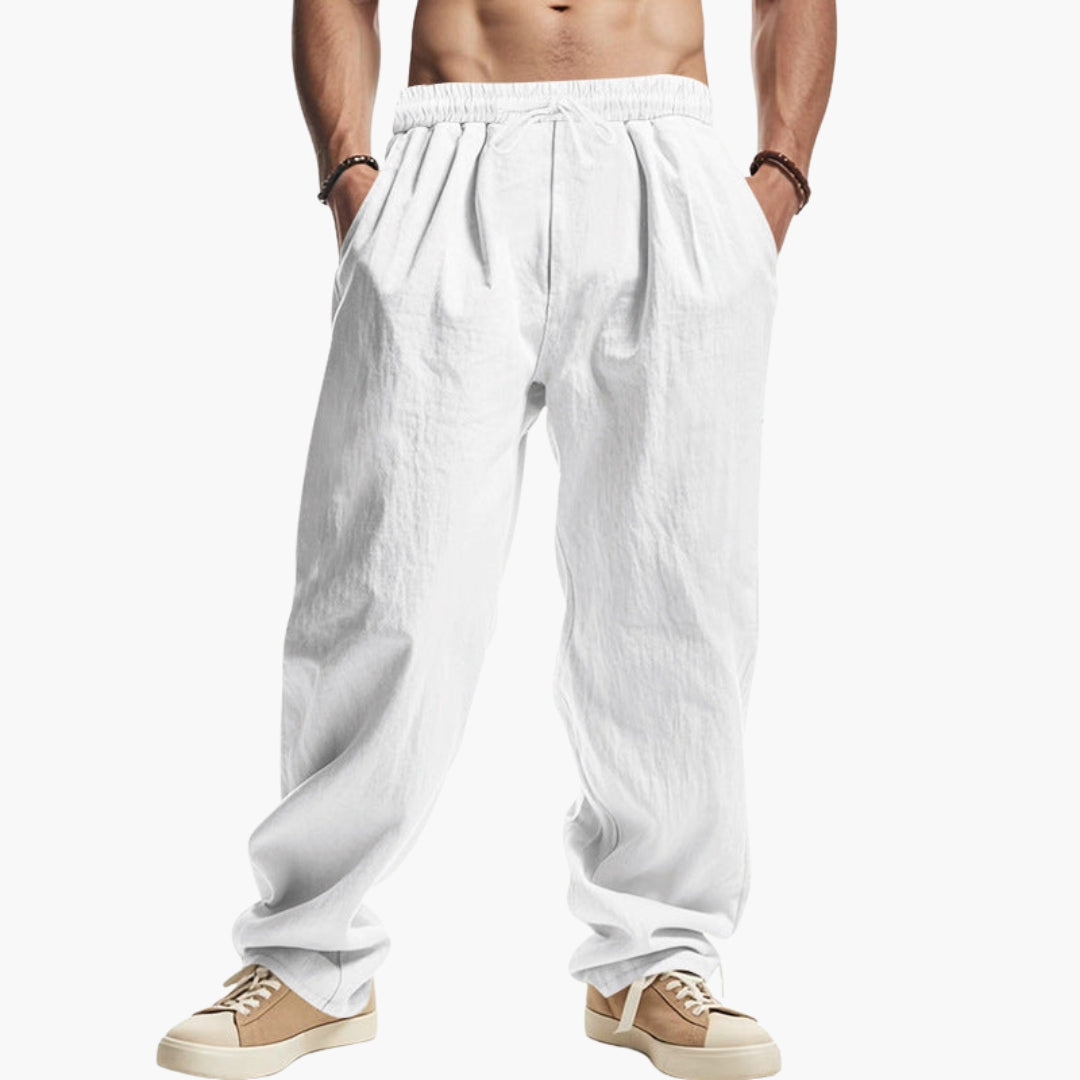 Pantalon Homme à Coupe Ample avec Poches Latérales