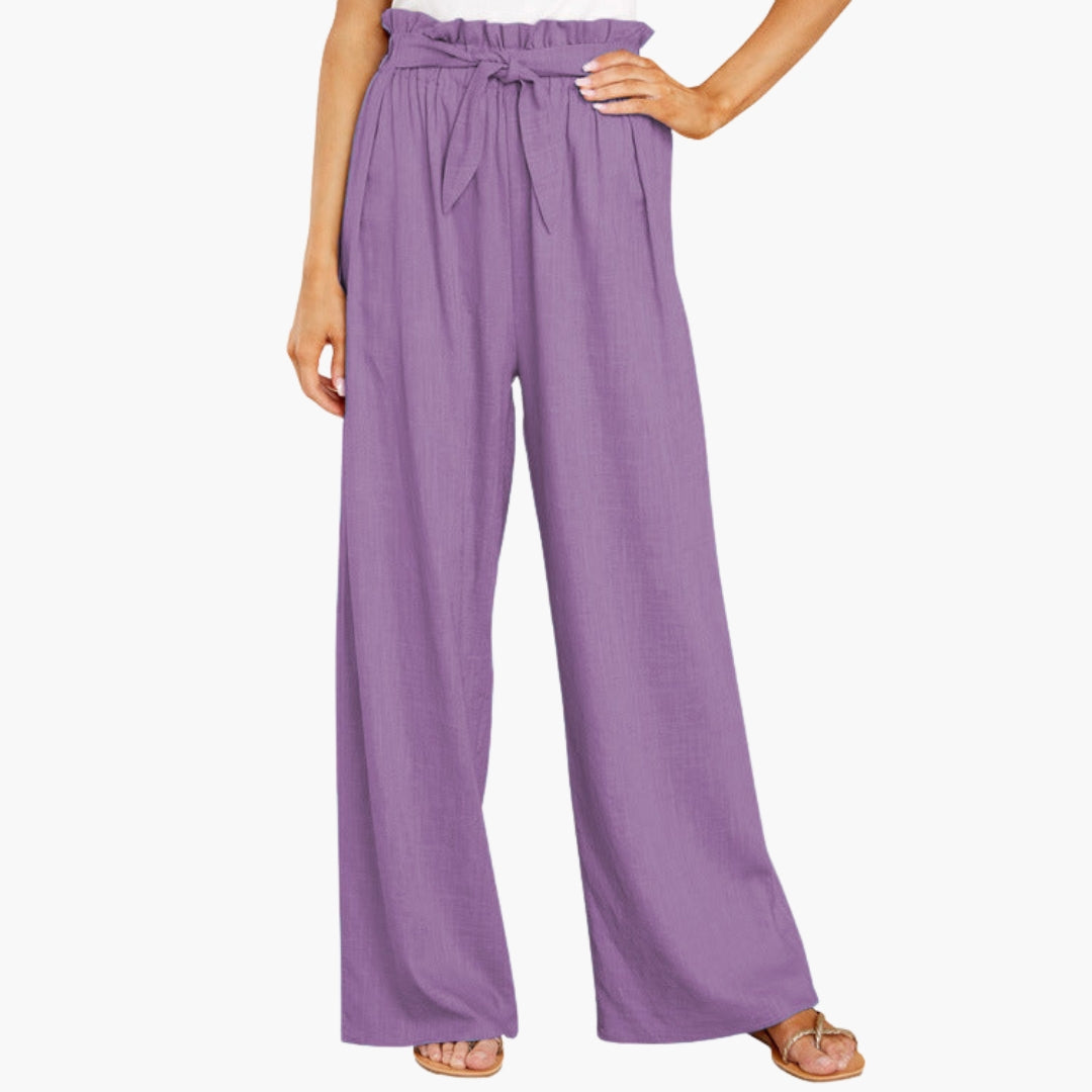 Pantaloni Estivi Larghi da Donna con Gambe Ampie