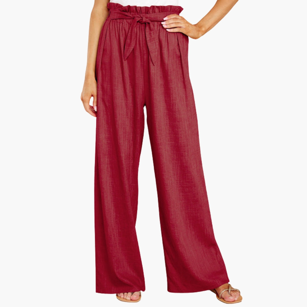 Pantaloni Estivi Larghi da Donna con Gambe Ampie