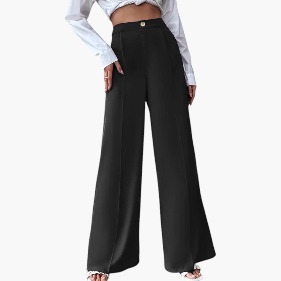 High-Waisted Wide-Leg Women's Trousers