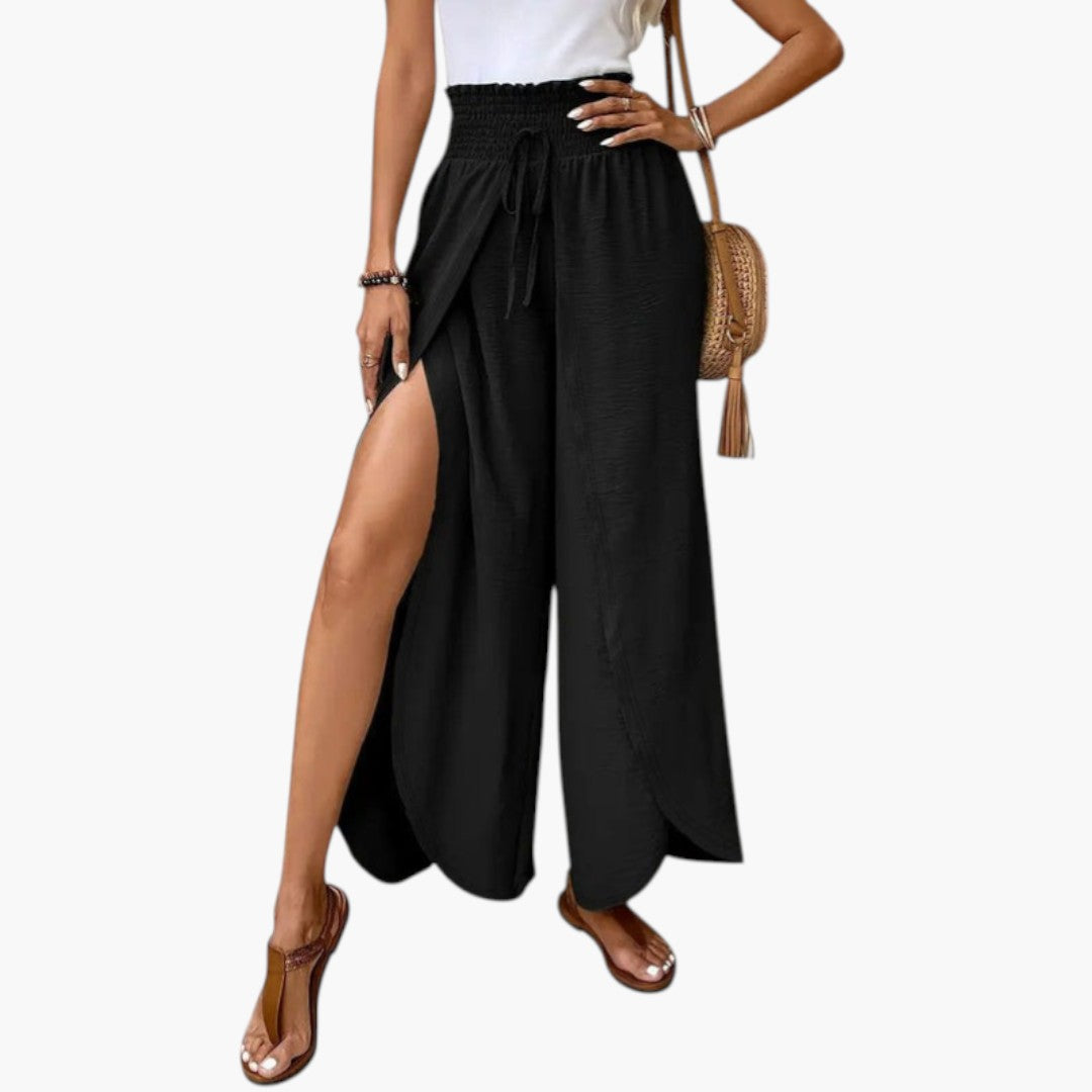 Pantaloni Palazzo Donna con Vita a Coulisse