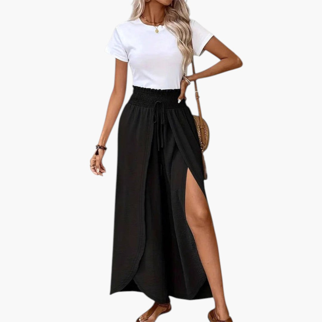 Pantaloni Palazzo Donna con Vita a Coulisse