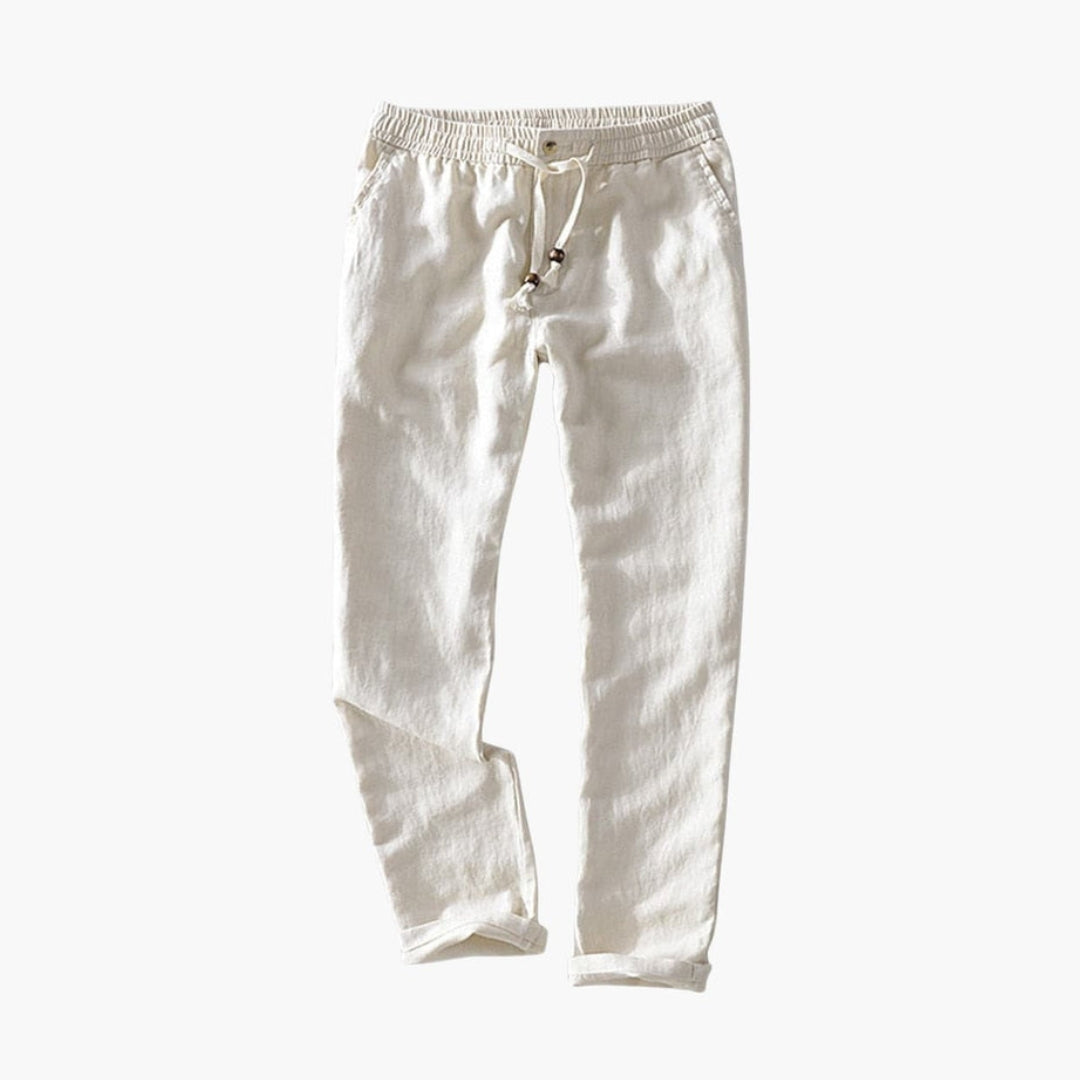 Pantalon d’Été Homme Coupe Ajustée a Taille Élastique