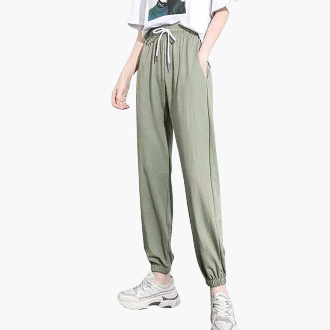 Pantaloni da jogging donna con vita a coulisse