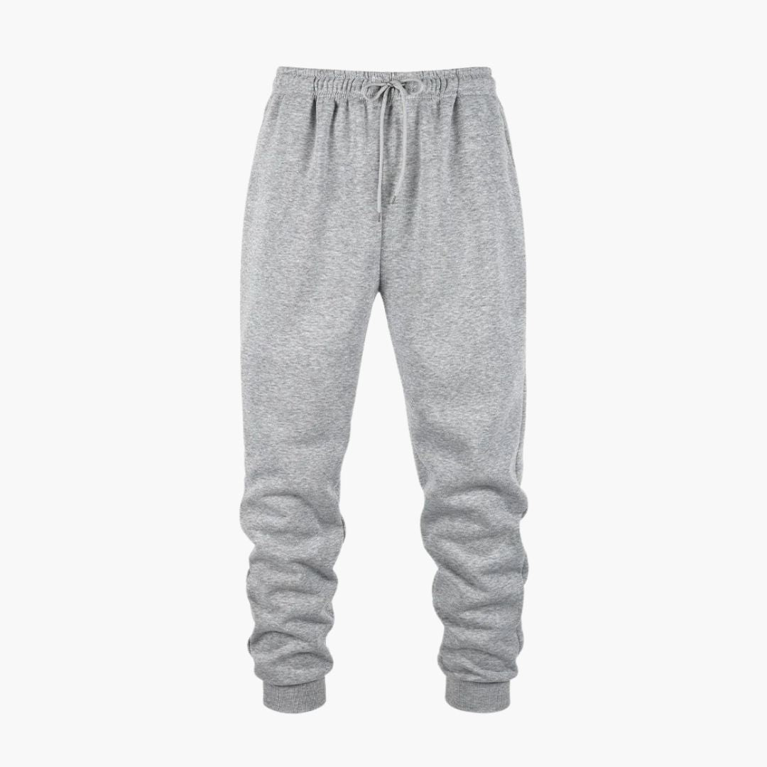 Pantalon de jogging homme avec chevilles côtelées