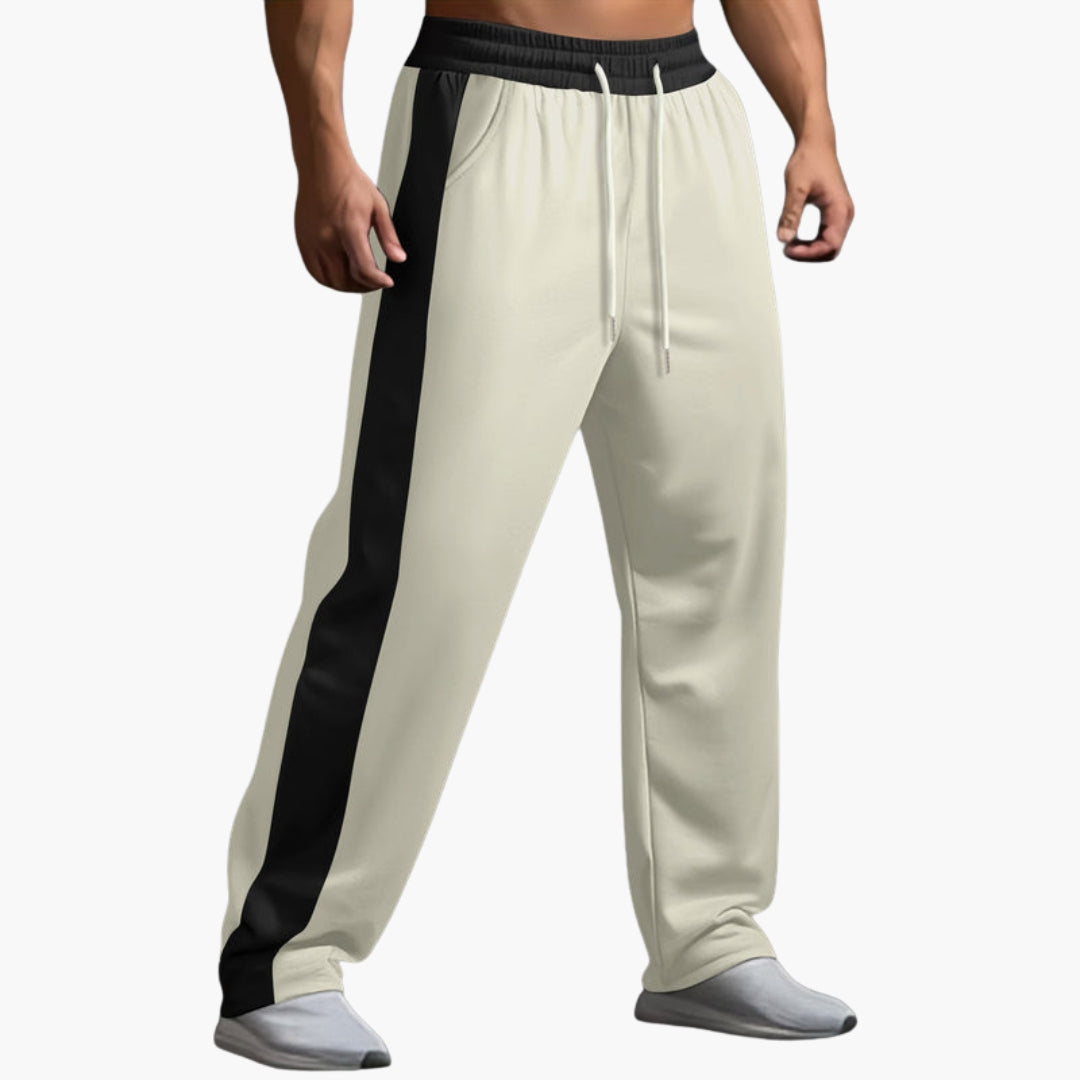 Pantalon de jogging homme avec bandes latérales
