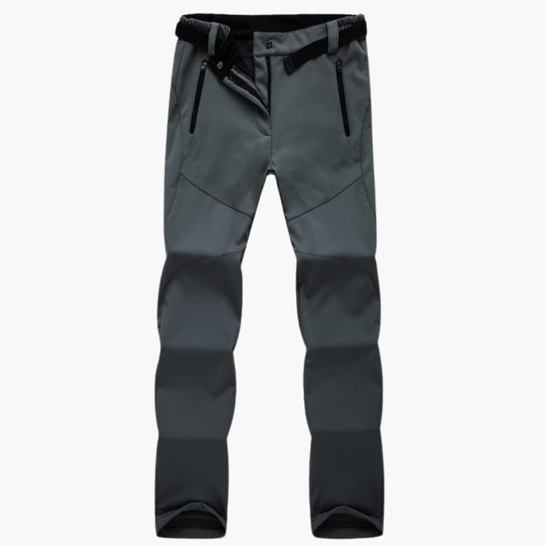Pantaloni da trekking donna con tasche con cerniera e fondo elasticizzato